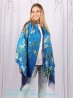 Branches with Almond Blossoms Oil Painting Scarf 